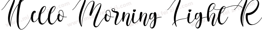 Hello Morning Light Regular字体转换